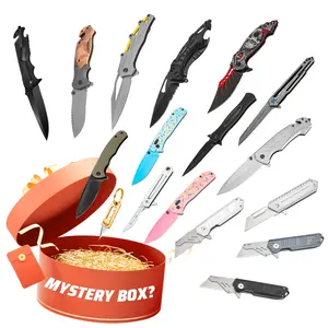 (2 knives) Multi-functional professional stainless steel outdoor knives, multi-purpose boning knife, folding knife, Halloween gift, portable hand tool, tactical tool, titanium alloy multi-functional blade