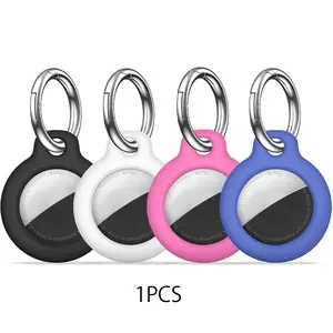 Anti-scratch Airtags Key Chain, Anti-lost Airtags Case with Keychain, Multicolor Airtag Accessories for GPS Item Finder Tracker, Travel Gadgets