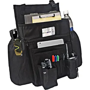 Front Seat Organizer -  File Organizer, Passenger Seat Storage Bag Law Enforcement -  Storage with Dedicated Laptop Tablet Holder Cup Holder, Black