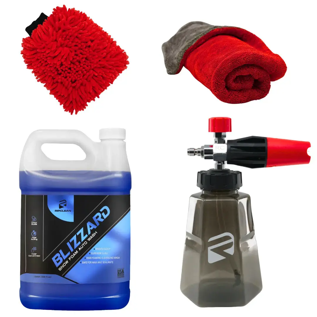 Ripclean Starter Wash Bundle, Automotive Car Washing Supplies for Car Washing & Maintenance