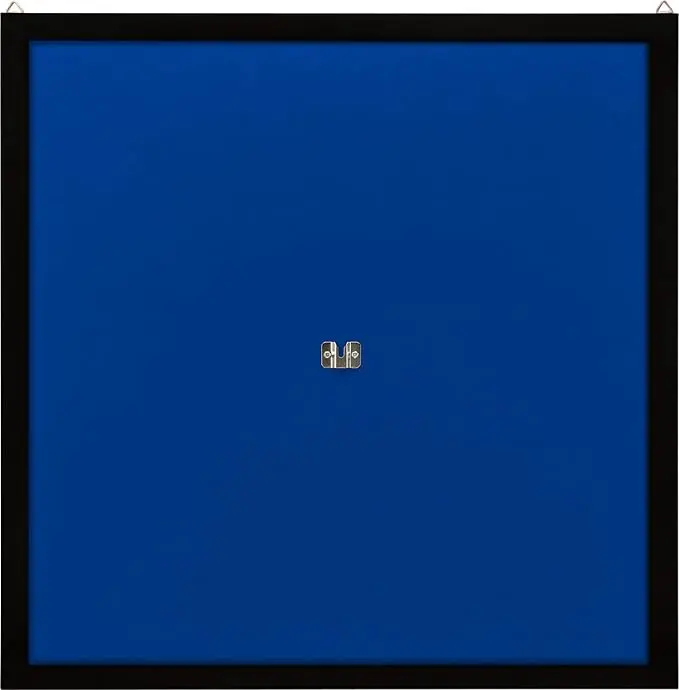 Viper Dartboard Backboard, Blue Felt with Mahogany Finish Wood Frame, Wall Protection, Square Size, Fits Standard Dartboards, Pre-Bracket Mount