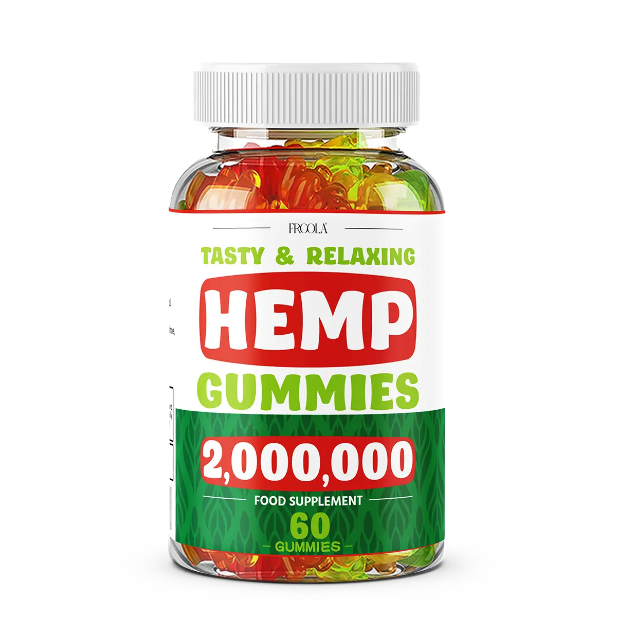 [ HEMP Gummies]Colorful Bear Sugar-Free Gummies, Antioxidant, Essential Fatty Acids, 60 Nutritious Gummies