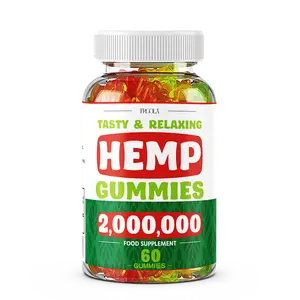 [ HEMP Gummies]Colorful Bear Sugar-Free Gummies, Antioxidant, Essential Fatty Acids, 60 Nutritious Gummies