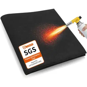 20'' x 20'' Carbon Felt Welding Blanket Fireproof, Heat Insulation Pad, Welding Mat for Plumbing Brazing Soldering