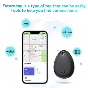 AirTag Alternative GPS Tracker, Works with Apple Find My, Real-Time Global Locator, Replaceable Battery, for Vehicles, Pets, Luggage, Bikes, Wallets (iOS Only)