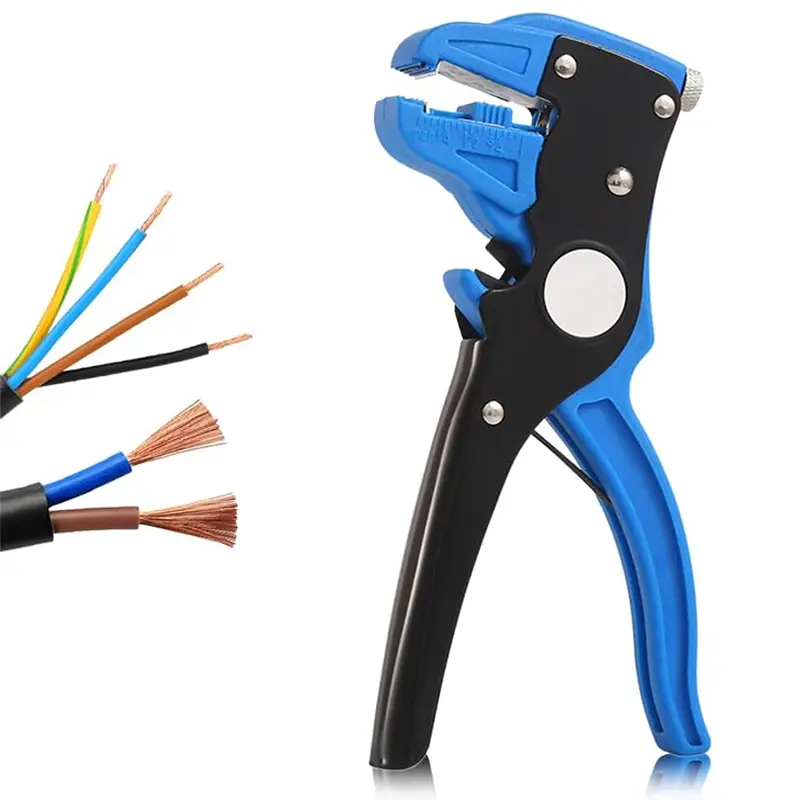 2 in 1 Automatic Wire Stripper Cutter Wire Stripping Tool And Multi-Function Hand Tool Wire Striper Self Adjusting Crimper Cable Cutter Pliers