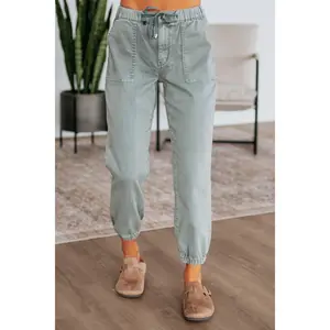 Drea Mica Joggers - Dusty Sage Drea Mica Joggers - Dusty Sage