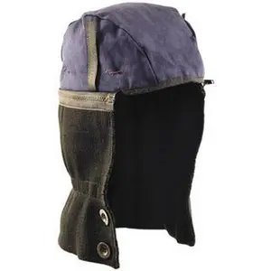 OccuNomix Universal Size, Navy/Black, Underneath Hard Hat Winter Liner Shoulder Cape Length, 2 Layer LZ620