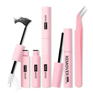 Large Capacity Volume False Eyelashes D-Style Design, DIY Personal False Lashes Kit with Adhesive and Sealer, Suitable for Daily Use and Parties