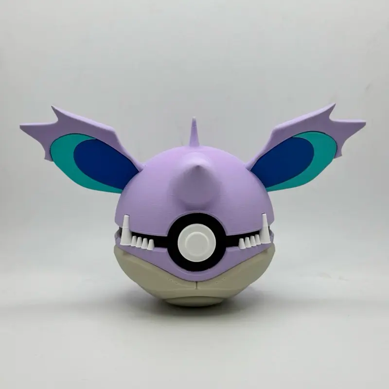 Nidoking Collector’s Edition Large Collectible-Grade Pokéball - Premium Handcrafted Signature Purple Display Ball, Normal Size Small (2" Diameter), Premium Materials Art Toy for Pokémon Fans, Printed by The Card Guy TCGs, Sturdy Construction