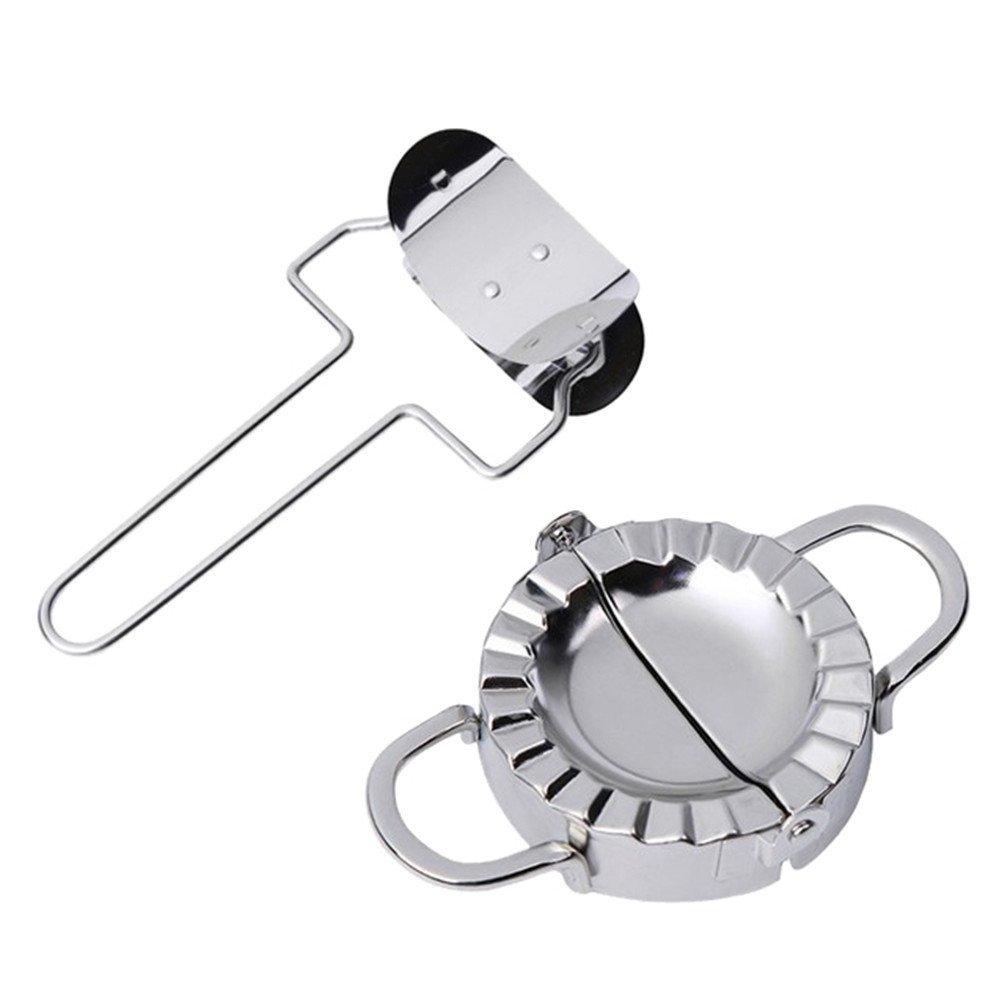 Dumpling Maker Tool Set | Easy Press Dumpling Mold for Home Cooking | 304 Stainless Steel Dumpling Wrapper Cutter | Perfect for Beginners, Family Meals & Kitchen DIY