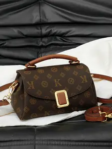 Trendy Women's Printed Bag 2026 New Fashion, Unique Shoulder Crossbody Handbag, European Vintage Style, Versatile Ladies' Bag, Fashionable Bags
