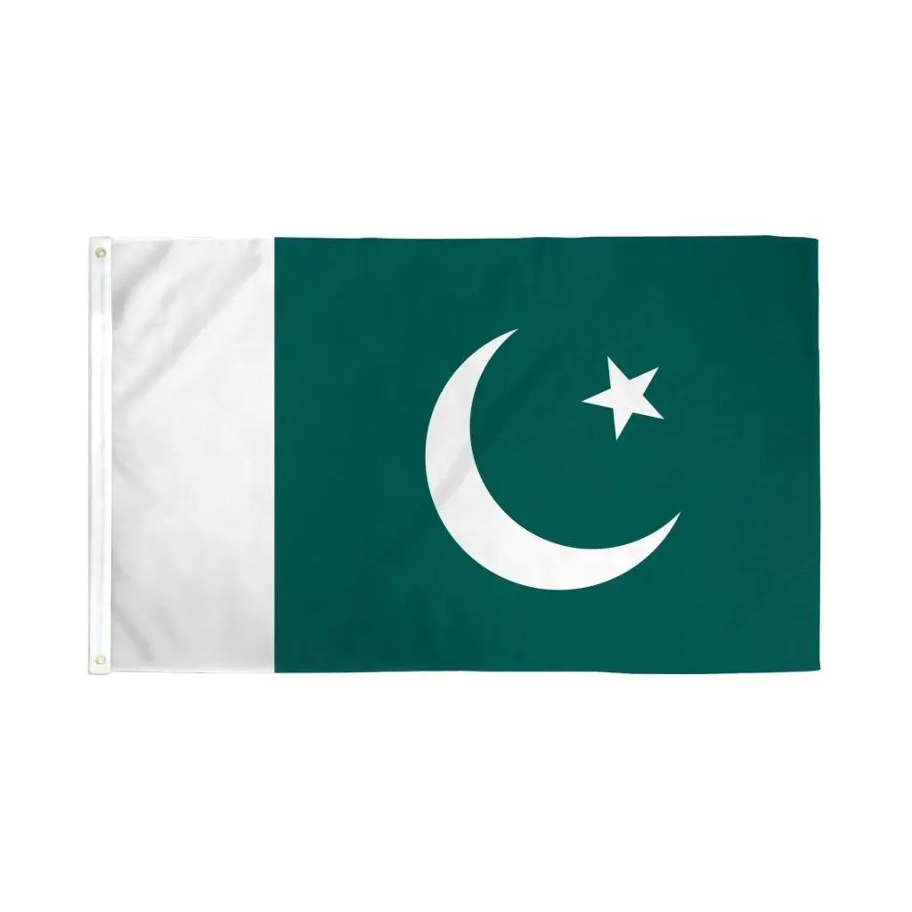 Pakistan Flag Banner, 2x3ft Polyester Wall Decor Flag with Header Tape for Home, Festive Party Supplies, Wall Decor Flags, Banners