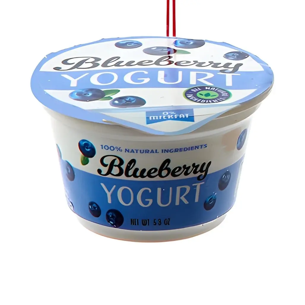Blueberry Yogurt Cup Ornament