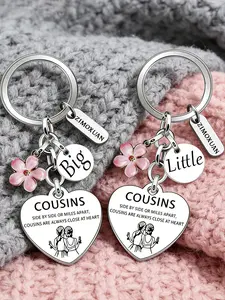 Fashion Heart Shaped Keychain, Fashionable Stainless Steel Keychain for Women & Girls, Perfect for Birthdays and Christmas Gift