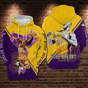 Pemagear Kobe Bryant Football Laker 3D All Over Print Hoodie &amp; Zip Hoodie