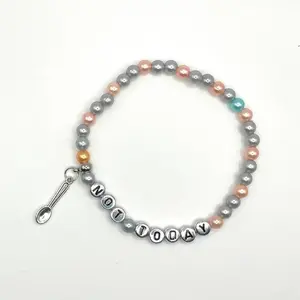 Not today spoon theorybeaded stretch bracelet