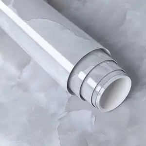 Marble Wallpaper 40cm X 300cm, Sticky Back Plastic Worktop Vinyl Covering, Self-Adhesive Waterproof Wall Paper for Kitchen Countertops, Marble Pattern Wallpaper