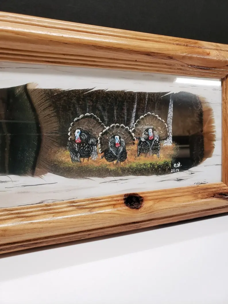 Feather Art Prints - TURKEYS, by Chuck Hoffman