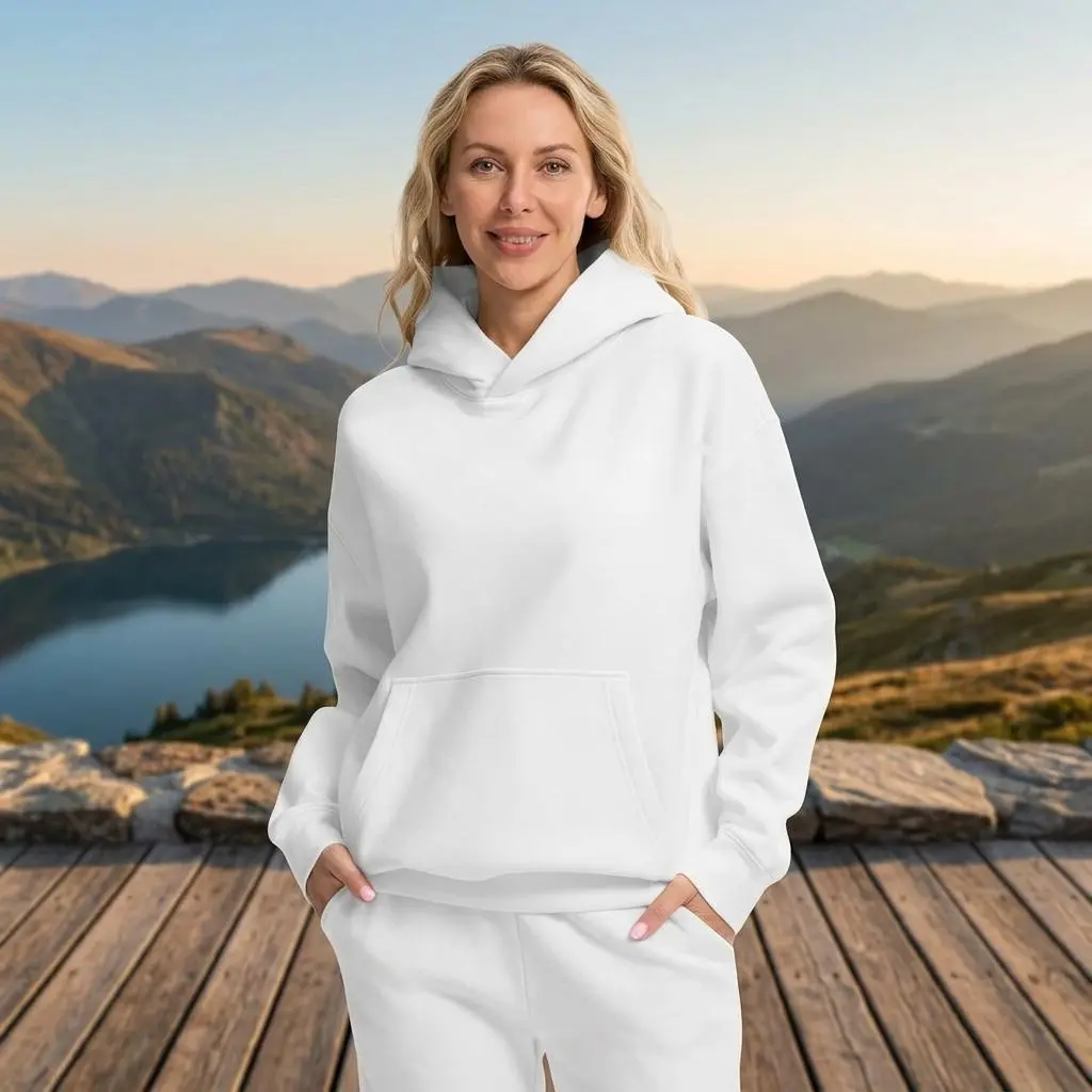 Women's Oversized Fleece Hoodie with Pocket - Loose Fit Casual Athletic Workout Pullover Sweatshirt Comfortable Warm Fleece-Lined Hooded Sweatshirt for Women's Daily Wear Gym Yoga Running Outdoor Activities Women's Oversized Fleece Hoodie with Pocket - Loose Fit Casual Athletic Workout Pullover Sweatshirt Comfortable Warm Fleece-Lined Hooded Sweatshirt for Women's Daily Wear Gym Yoga Running Outdoor Activities