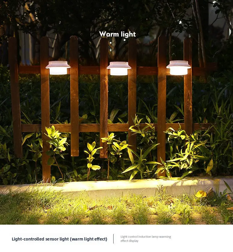 Round Outdoor Solar Light