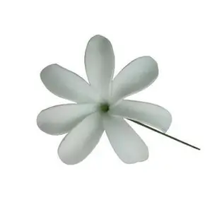 White Foam Large Petal Tiare Hair Stick