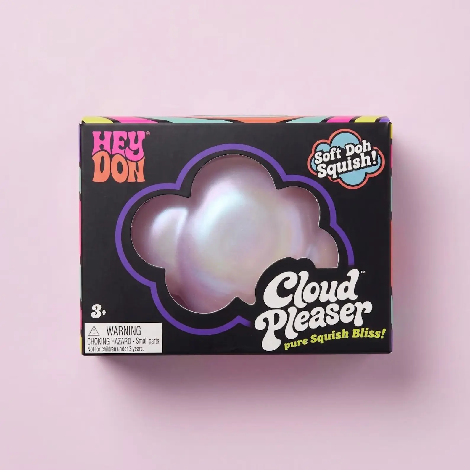 Iridescent Cloud Squishy Toy, Slow Rise Foam, Sensory Stress Relief Fidget, Kawaii Gift