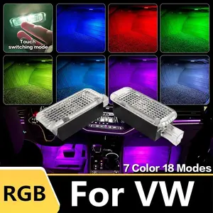For VW Golf 6 MK6 EOS Sharan 7N Touareg 7L 7P Passat B5 B6 Arteon LED Car Footwell Light RGB Atmosphere Lamp Interior Decorative