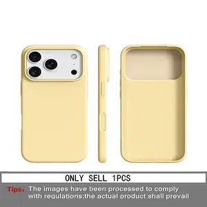 1 piece BASE MORE COVER ultra-thin, Shockproof liquid silicone iPhone case Protector for Apple mobile phones, soft touch feel, soft edge wrapping, matte soft shell case, skin-like texture, suitable for Apple iPhone 17 Pro Max/16/15/14/13 Pro Max Plus