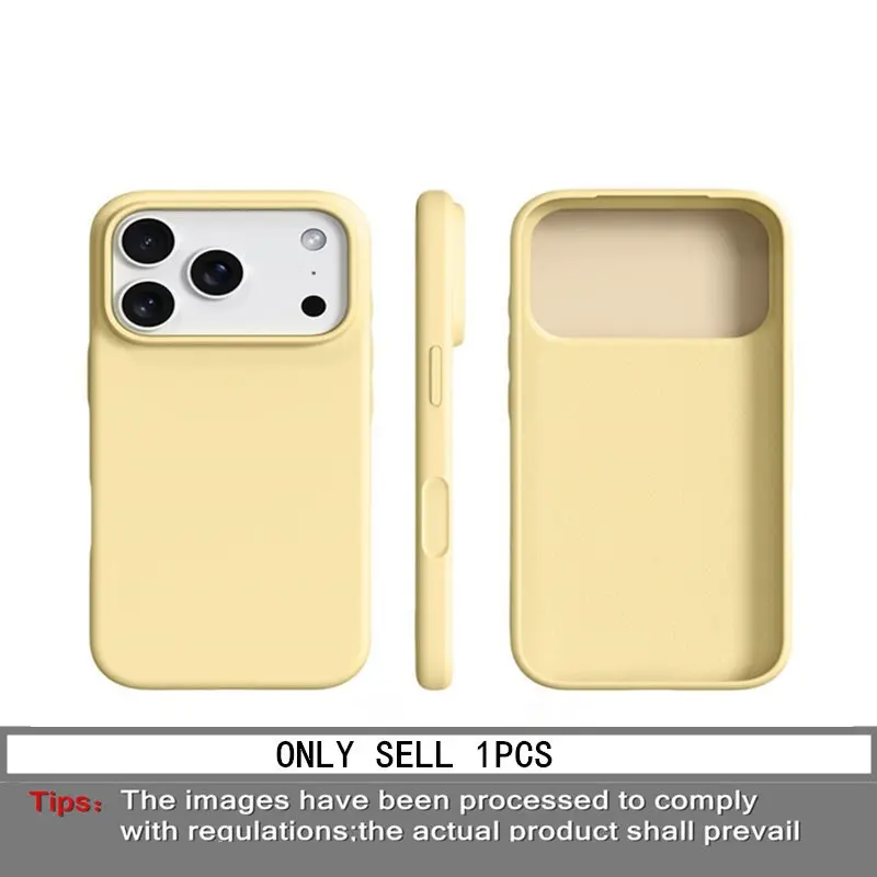1 piece BASE MORE COVER ultra-thin, Shockproof, Protective liquid silicone iPhone case, soft touch feel, matte, skin-like texture, suitable for Apple iPhone 17 Pro Max/16/15/14/13 Pro Max, Accessories