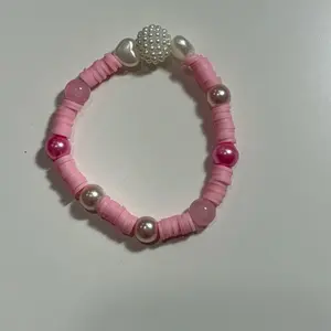 Bubblegum Pearl Clay Beaded Bracelet