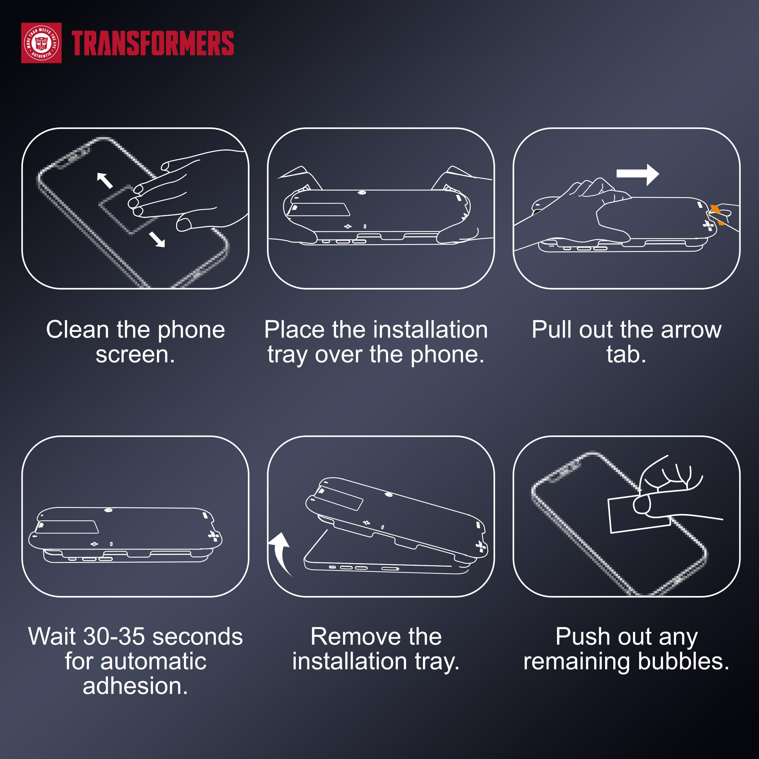 TRANSFORMERS 2-Pack Privacy Screen Protector, Phone Screen Protector, High-Definition Shatterproof Tempered Glass Phone Protector and Accessories