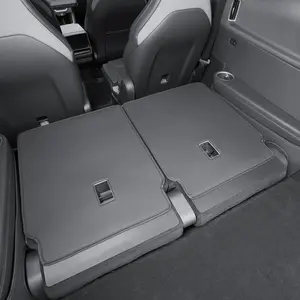 2pcs, for the 2026 6-seater Tesla Model YL third row seat anti kick pad, Model Y L rear seat backrest protection pad, black PU leather, car interior anti-wear protection pad, easy to install and clean [can be installed on both left-hand and right-hand dri