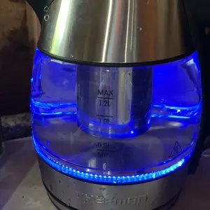 Chefman Rapid Boil 1.2L Electric Tea Kettle with Tea Infuser and Removable Lid - Stainless Steel