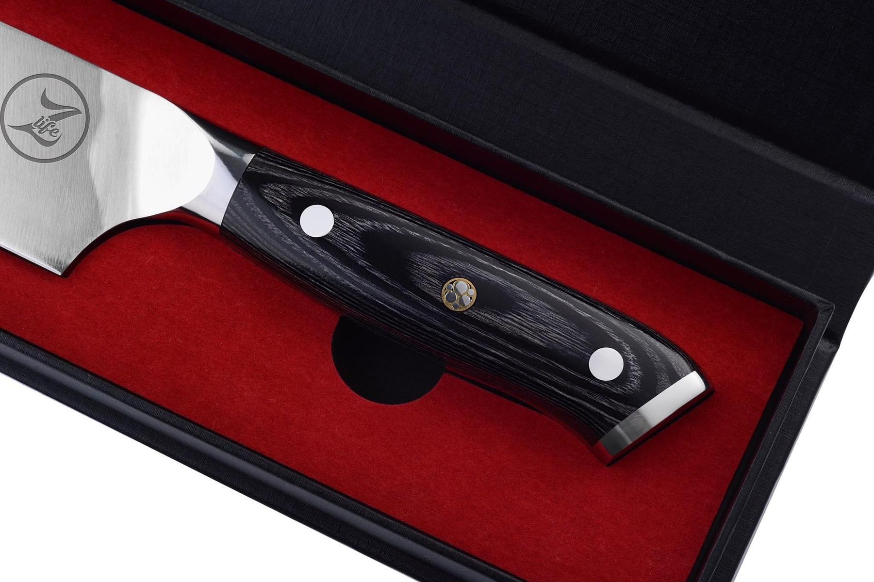 Chef Knife 8 Inch, German High Carbon Stainless Steel, Quality Razor Sharp Blade for Home or Restaurant Kitchen