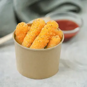 [500 ct] 10/12 oz Gourmet Paper Food Container | Kraft | 96 mm