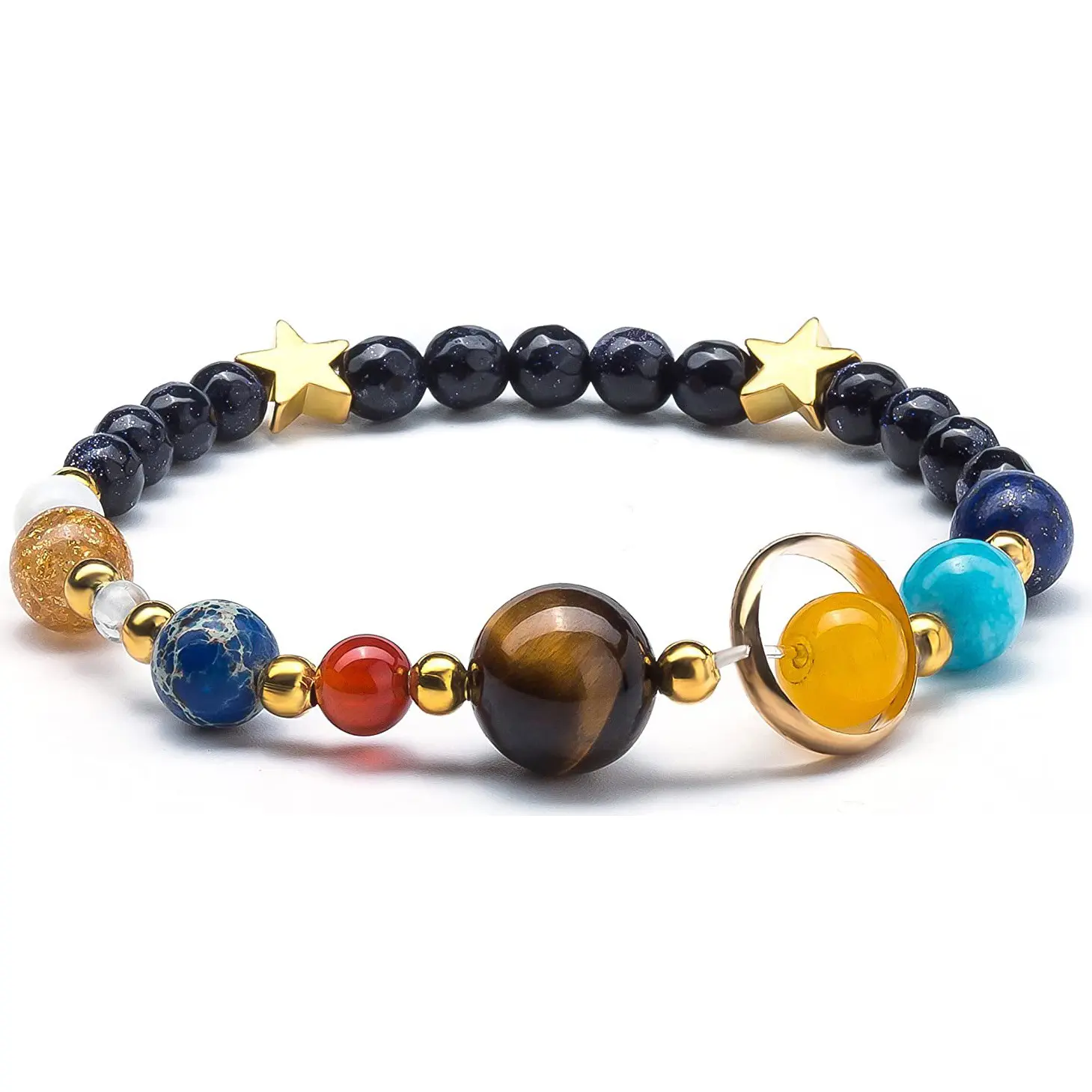 Blue Sand Starry Sky Elastic Bracelet