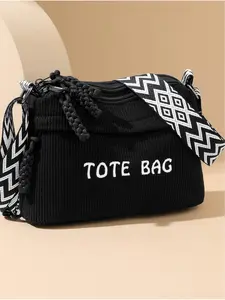 Crossbody bag for women, large capacity retro washed cloth bag, multi pocket travel bag, lightweight artistic leisure shoulder bag, Casual crossbody bag