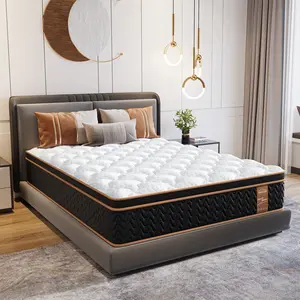 FlexPedic 10'' Hybrid Mattress, Twin, Gel Memory Foam & Innersprings for Pressure Relief & Motion Isolation, Fiberglass Free, Luxury Modern Design Bedroom