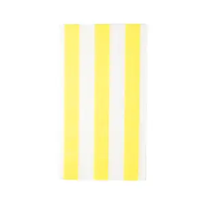 SOLEIL YELLOW SIGNATURE CABANA STRIPE GUEST TOWELS