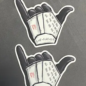 Life Forever Sticker, Skeleton Sticker, Hard Hat Sticker, Pipeline Stickers, Construction decal, Welder, Pipefitter, Hard Hat Stickers, Blue Collar Sticker, Safety Decal