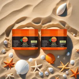 Carrot Extract Bronzing Gel, Carrot Tanning Gel, Sunless Tanner, Moisturizing & Lightweight Formula, Hydrates Skin for a Gorgeous Tan