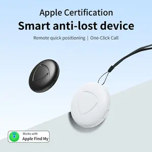 4-Pack Apple AirTag Replacement Tracker (iOS Only) - Key Finder & Item Locator for Suitcases, Backpacks, Pets, and Luggage with Replaceable Battery Design.