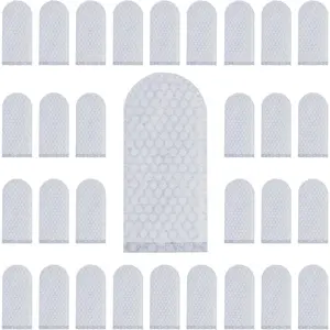 100 PCS Cotton Finger Cots, Breathable Sweat Resistant Wear-Resistant Finger Tip Protection Covers, Perfect for Work, Nail Cleaning and Injured Fingers (White)