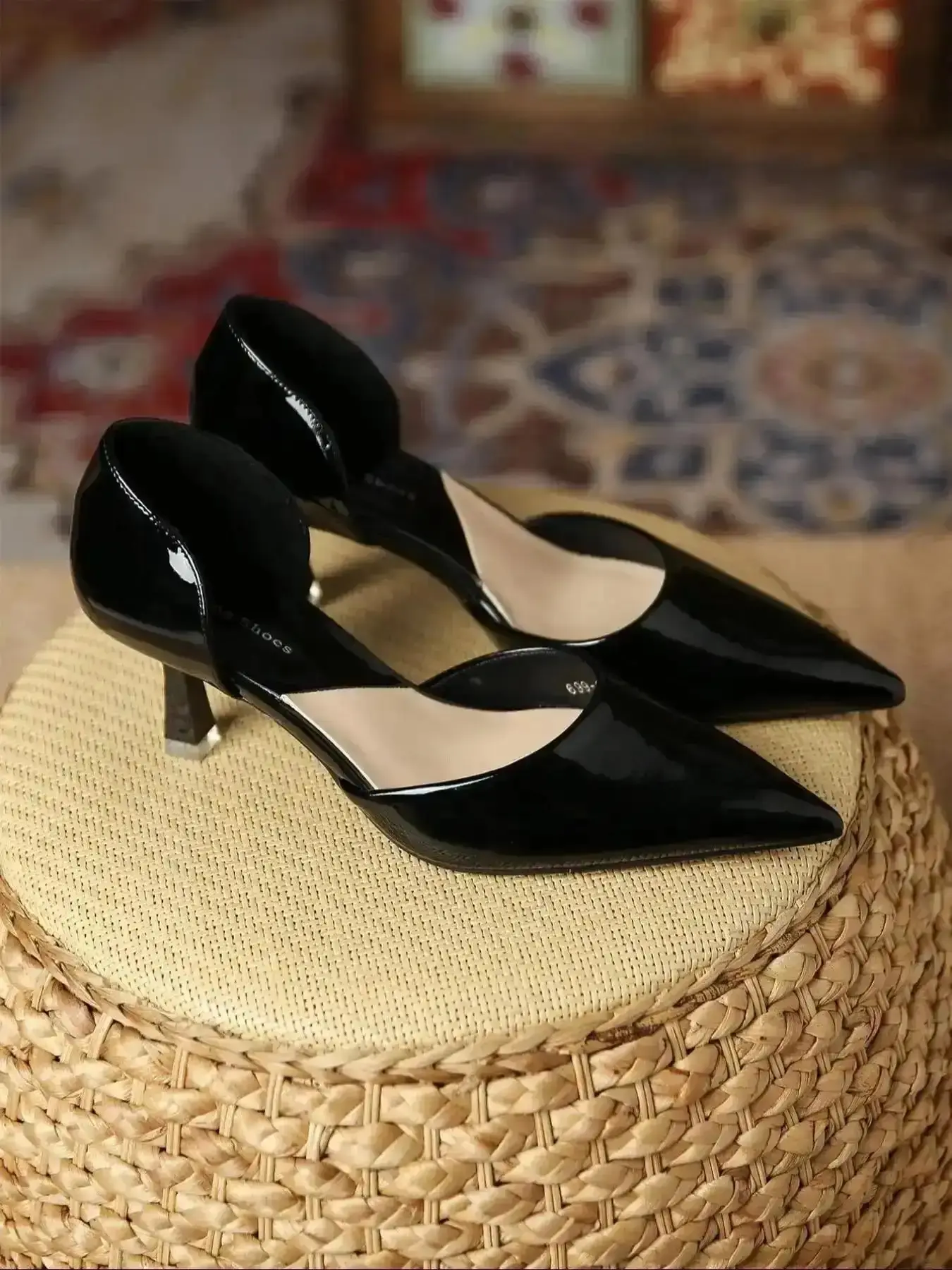 Women's Solid PT Heel Shoes PU Upper Sleek Stylish Chic Pumps for Daily Wear Minimalist Uni Heels Women Girls Classy formal event alluring celebrate special occasion Trendy Essential Footwear" elegant modern versatile