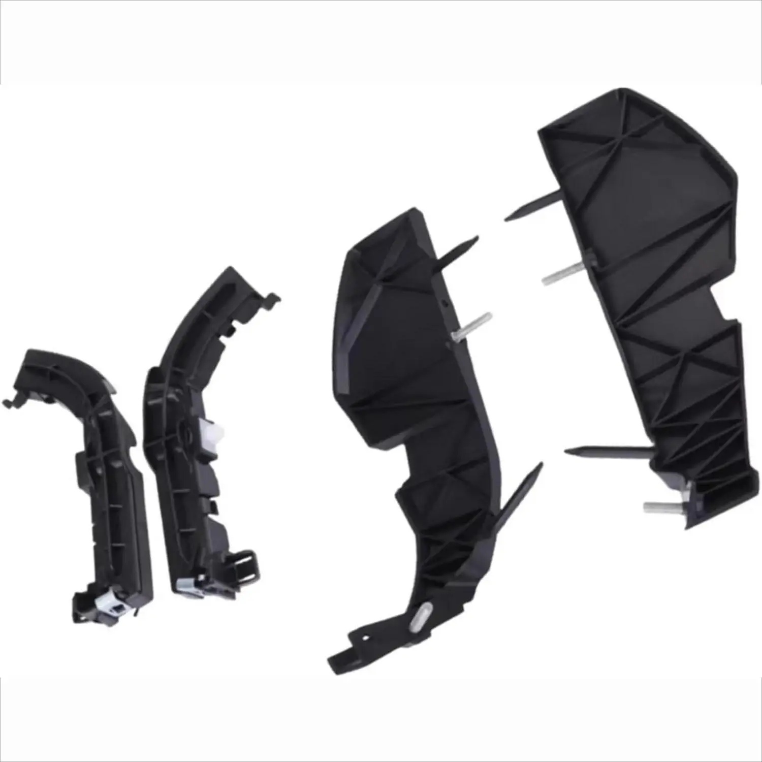 Bumper Bracket Set for Dodge Challenger 2015-2022, Black 4-Piece Kit, Bumper Protection Accessory, Four Pieces