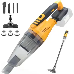 DeWALT Cordless 3-in-1 Handheld Vacuum Cleaner - 20V/18V Cordless Power, 10kPa Suction, HEPA Filter, 0.6L Detachable Blower, Light-Up Feature for Home & Car Interior Care