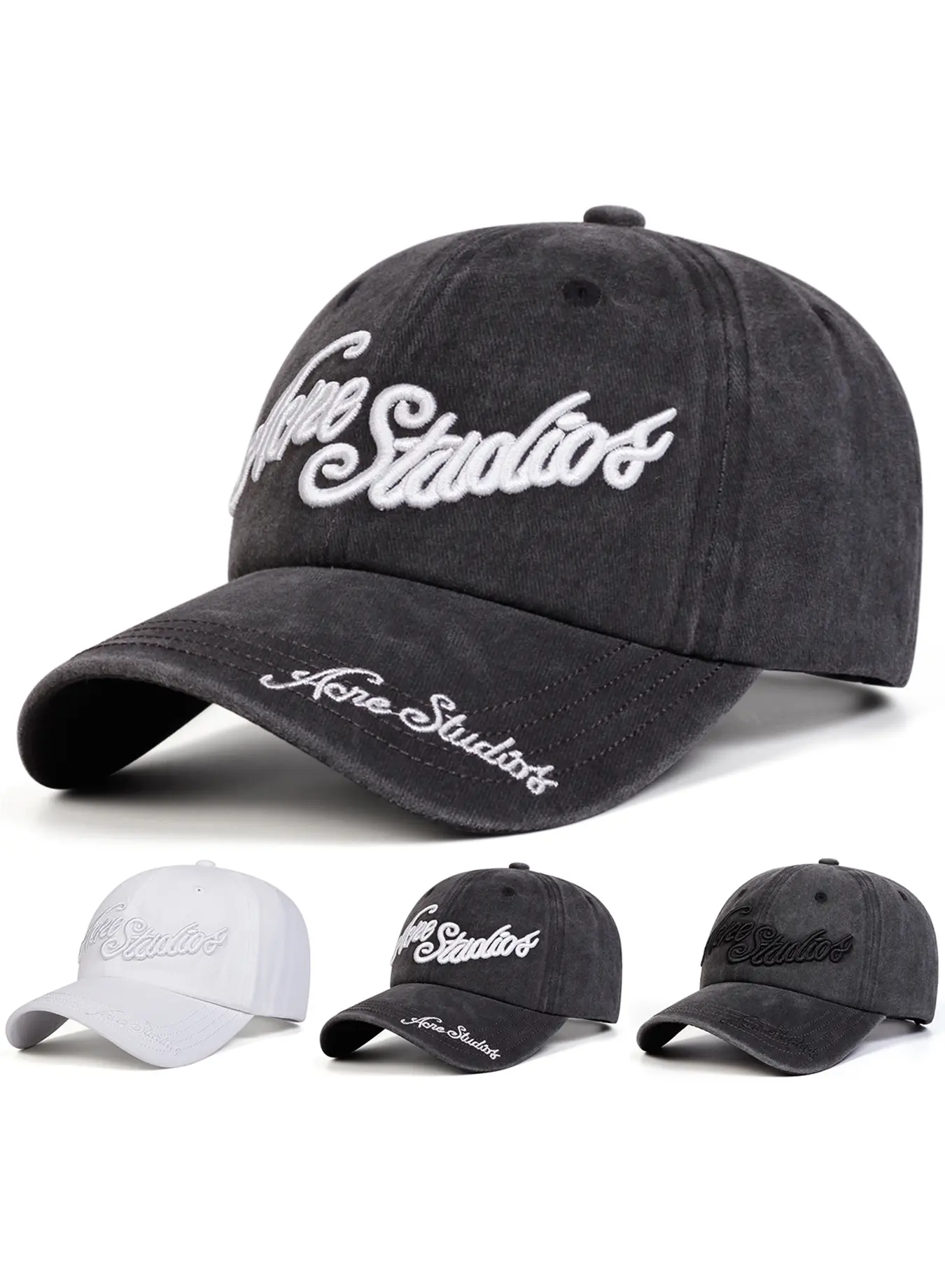 Unisex Rude Embroidered Letter Baseball Cap, Adjustable Sun Protection Hat, Casual Fitted Outdoor Travel Beach Vacation Cap