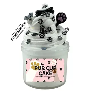 Cloud Cream Slime | Pup Cup Cake | DIY Kit 6oz BONE CHARM NOT INCLUDED