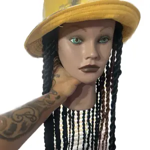 Jumbo Twist Fitted Cap - Yellow Color as Show in the Image